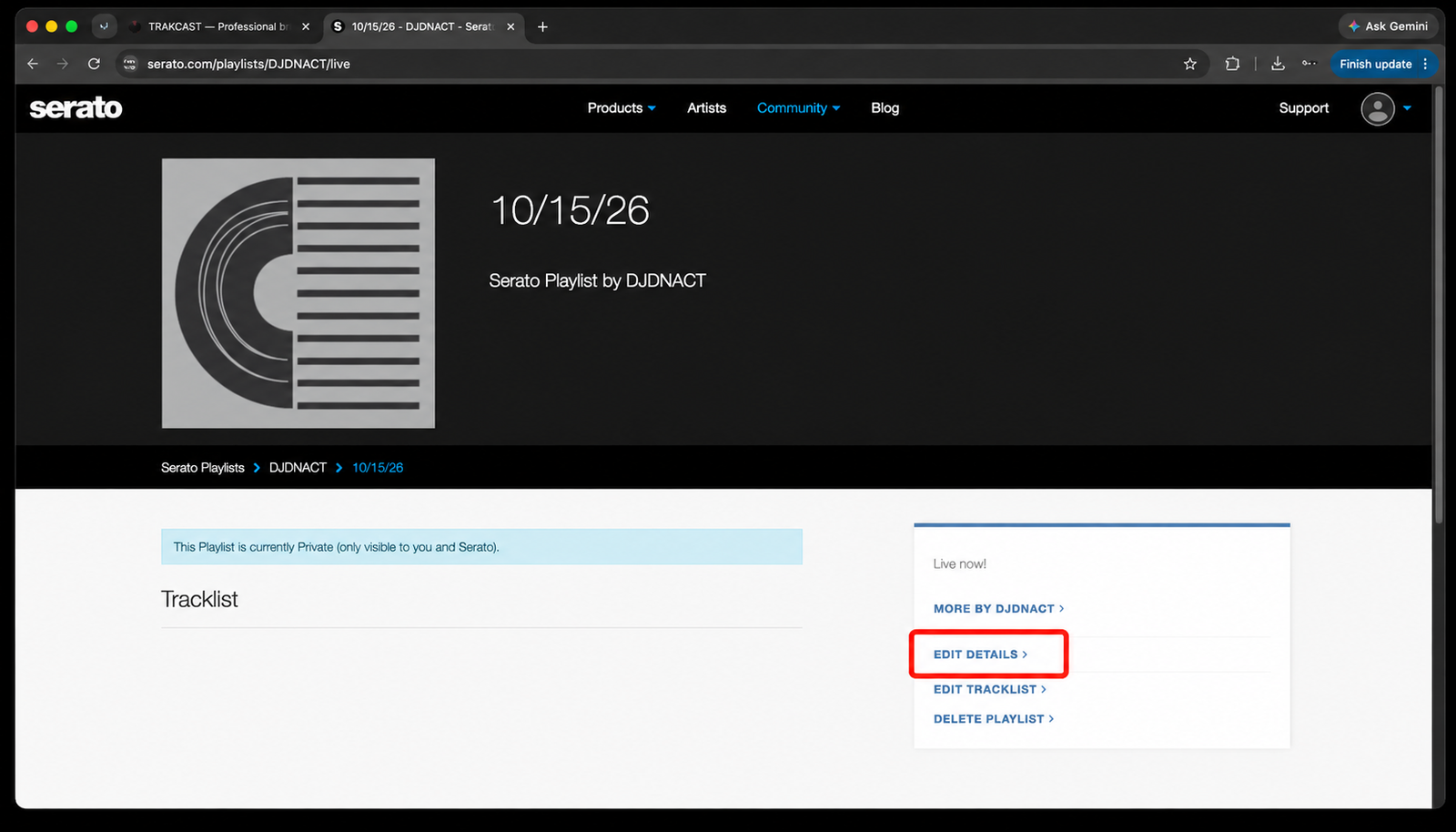 Step 5: Edit your playlist details