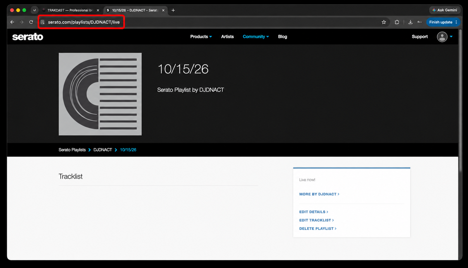 Step 8: Copy your Live Playlist URL